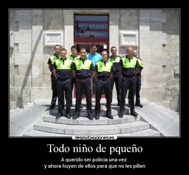 carteles policias ninos desmotivaciones
