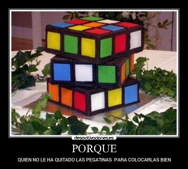 PORQUE - QUIEN NO LE HA QUITADO LAS PEGATINAS  PARA COLOCARLAS BIEN