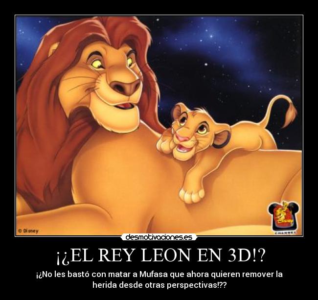 ¡¿EL REY LEON EN 3D!? -