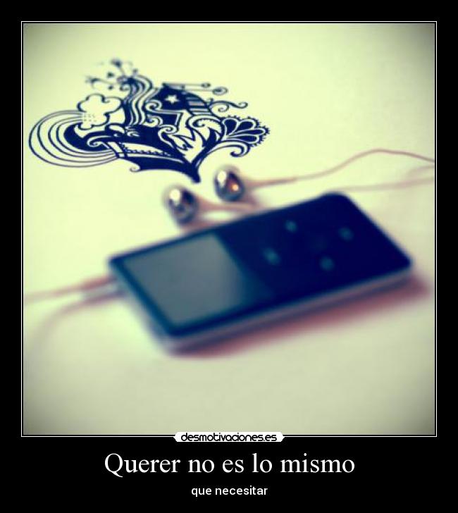 Querer no es lo mismo -