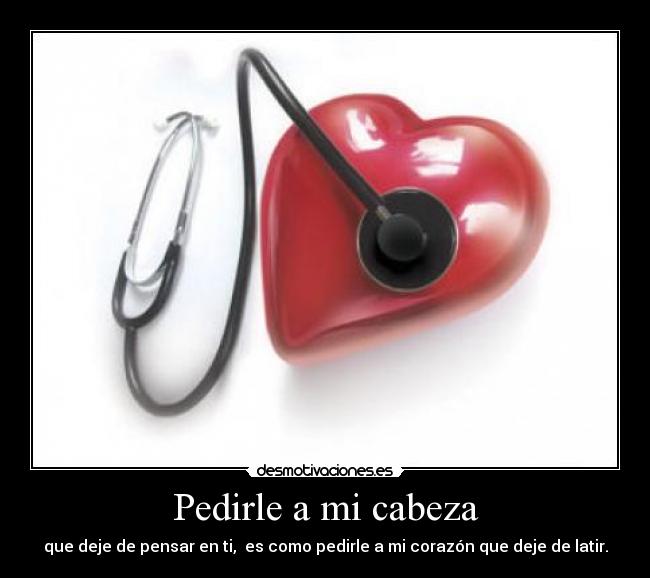 Pedirle a mi cabeza -