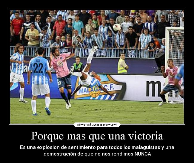 Porque mas que una victoria -