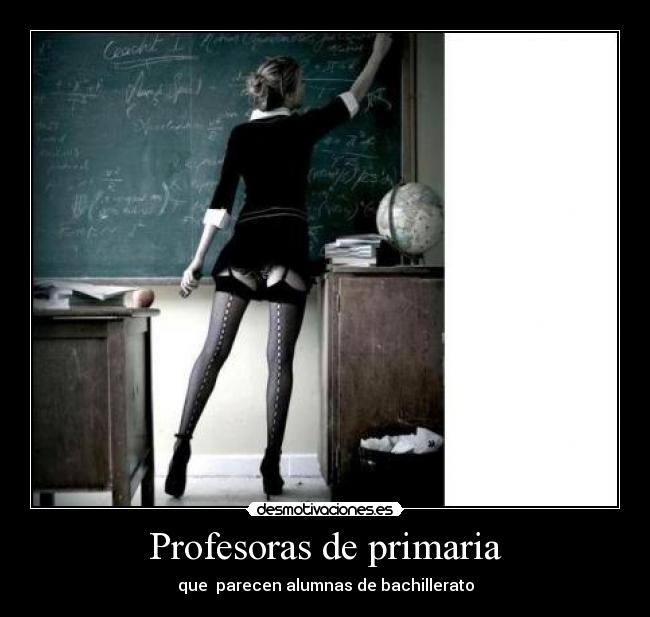 Profesoras de primaria - que parecen alumnas de bachillerato