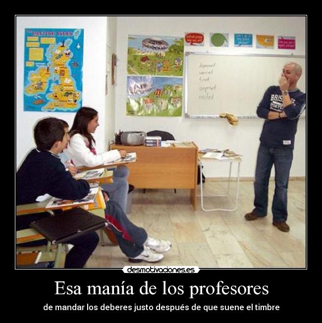 Esa manía de los profesores -