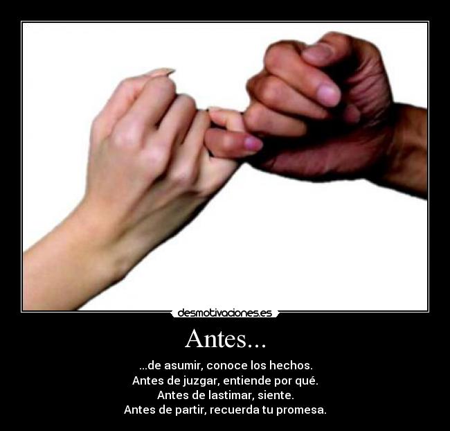 Antes... -
