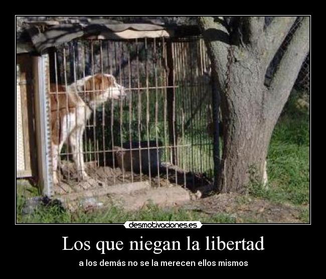 Los que niegan la libertad -