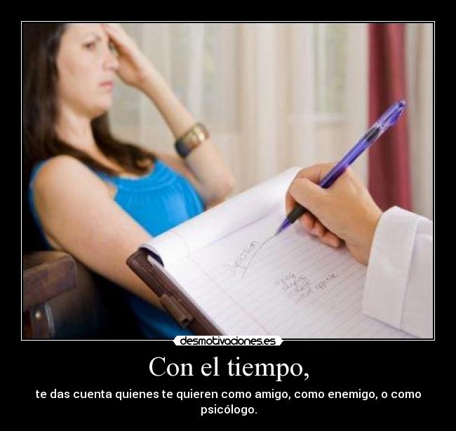 Con el tiempo, - 