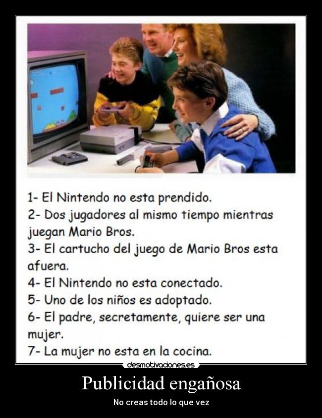 Publicidad engañosa - No creas todo lo que vez