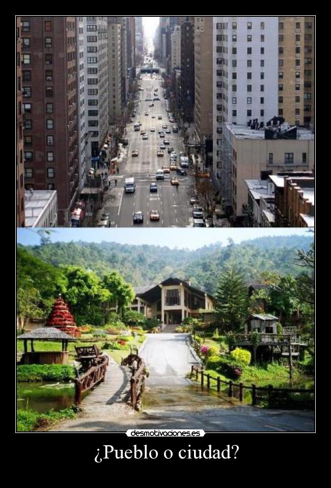 ¿Pueblo o ciudad? - 