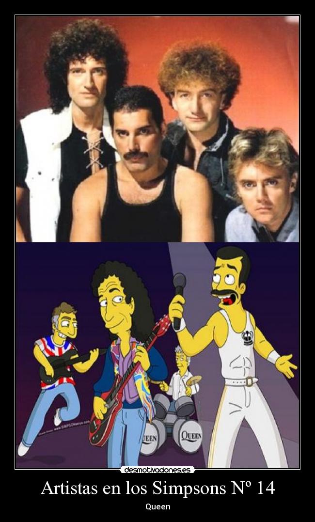 carteles simpsons artistas simpsons queen jodeteyespera clan troll desmotivaciones