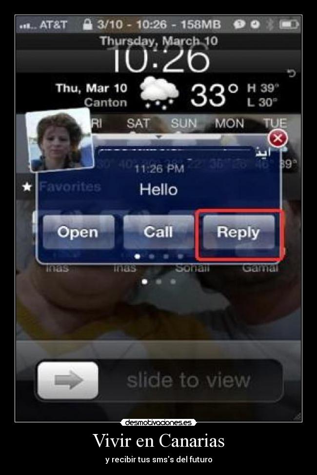 Vivir en Canarias - y recibir tus smss del futuro