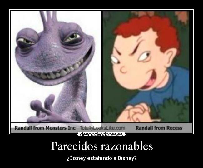 carteles randalf banda del patio parecidos razonables monstruos sa disney plagio everywhere xdxd desmotivaciones