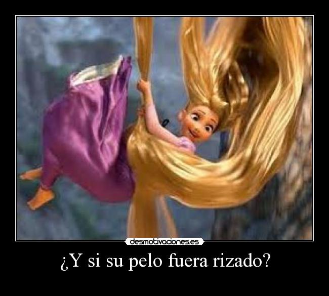 ¿Y si su pelo fuera rizado? -