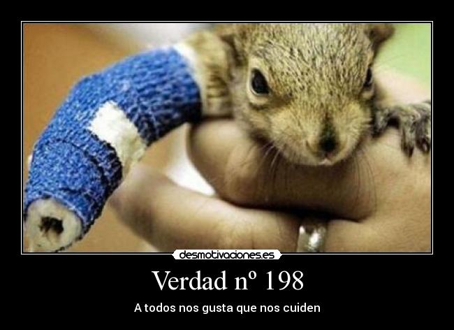 Verdad nº 198 - A todos nos gusta que nos cuiden