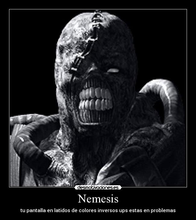 Nemesis - tu pantalla en latidos de colores inversos ups estas en problemas