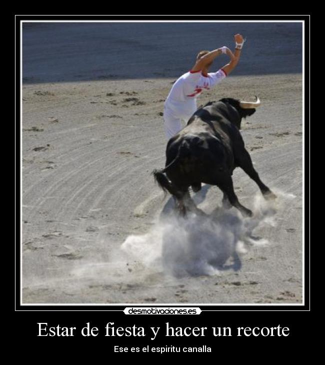 Estar de fiesta y hacer un recorte -