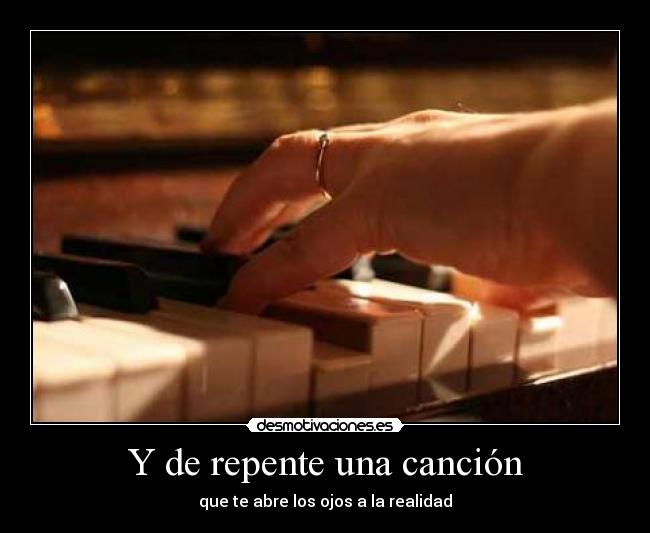 Y de repente una canción -