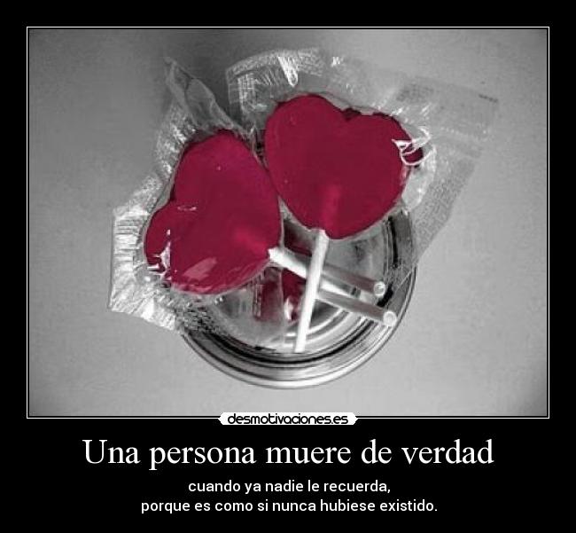 Una persona muere de verdad -