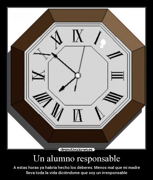 Un alumno responsable - 
