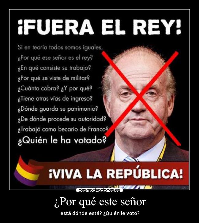 ¿Por qué este señor - está dónde está? ¿Quién le votó?