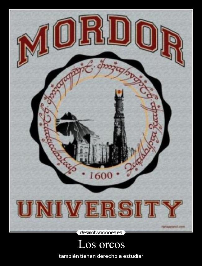 Los orcos - también tienen derecho a estudiar