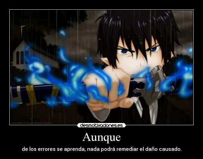 carteles exorcist rin mephisto yukio desmotivaciones