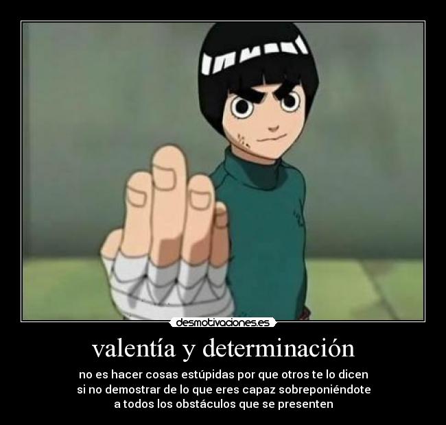valentía y determinación - 