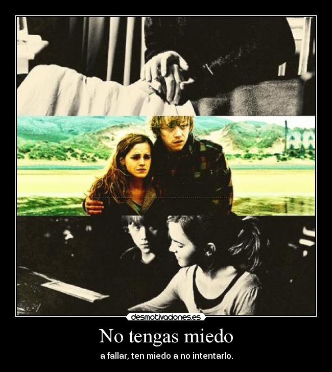 No tengas miedo - a fallar, ten miedo a no intentarlo.