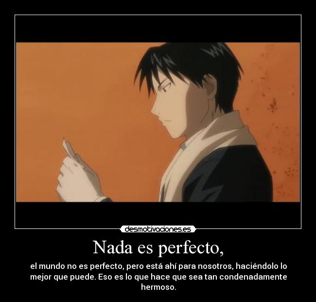 Nada es perfecto, - 