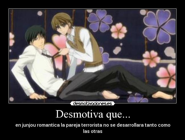 carteles junjou romantica terrorist yaoi poder xdxd ahora shojo vuelve hentai con bonito era desmotivaciones