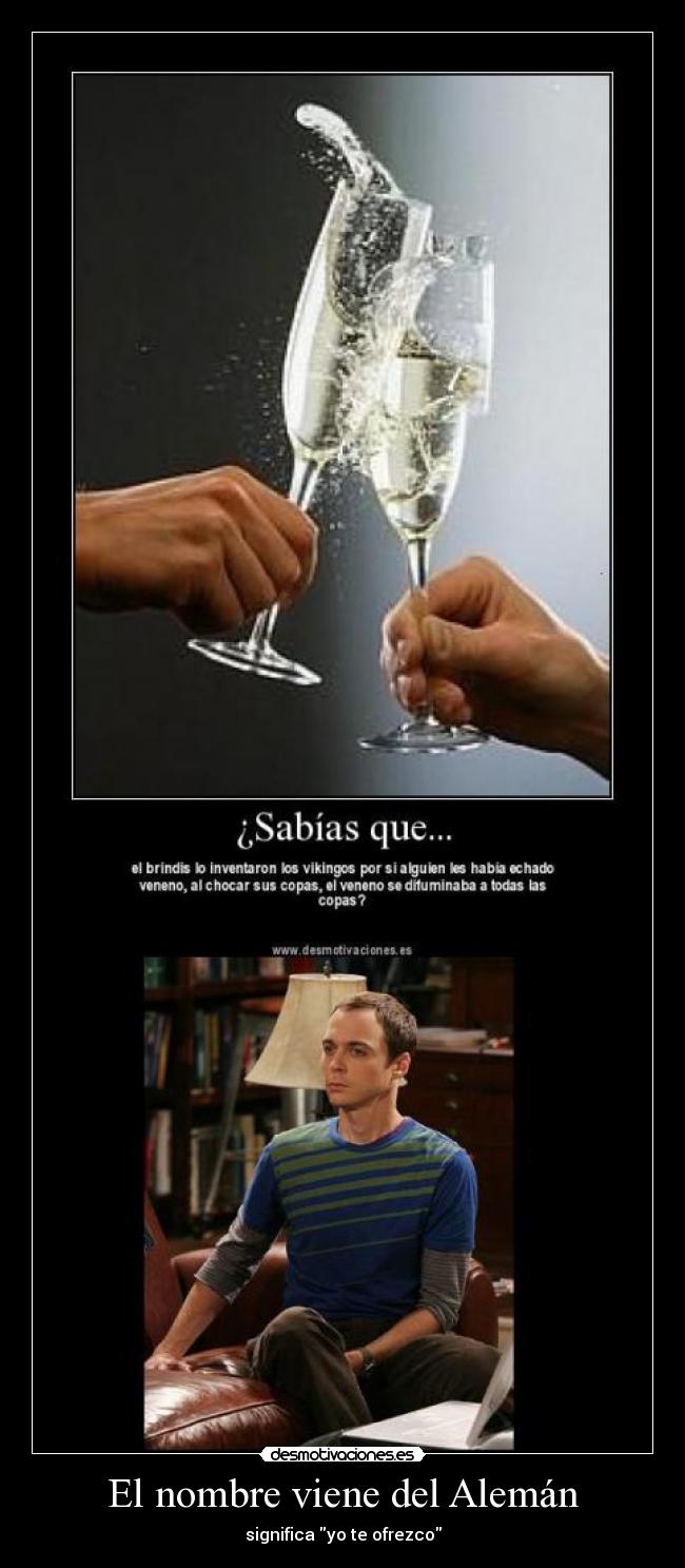 El nombre viene del Alemán - significa yo te ofrezco