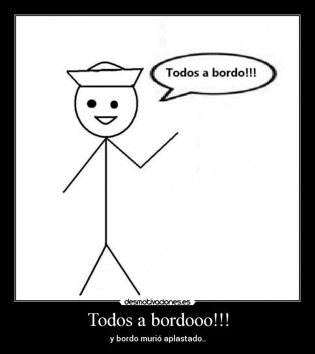 carteles todos bordo desmotivaciones