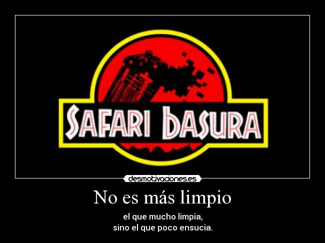 No es más limpio - 