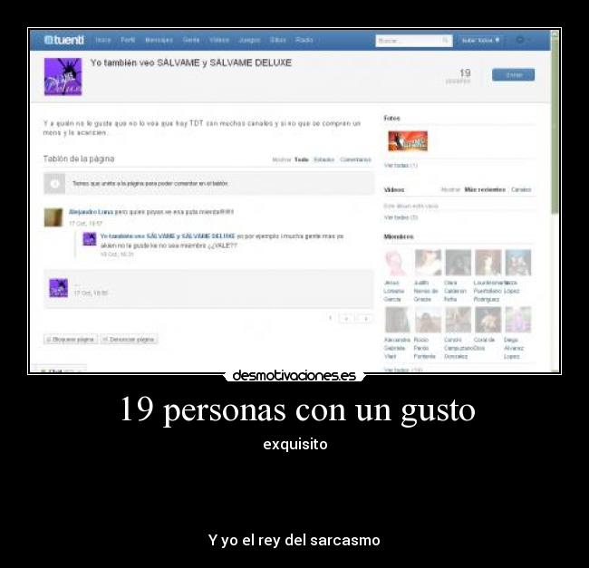 19 personas con un gusto - 