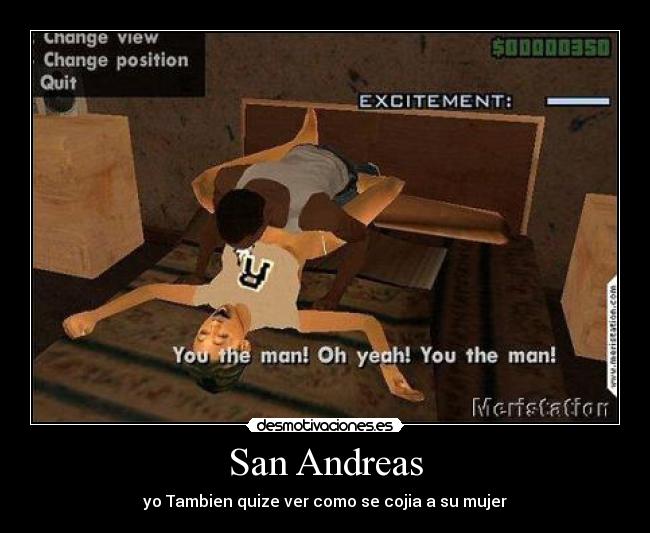 San Andreas - yo Tambien quize ver como se cojia a su mujer