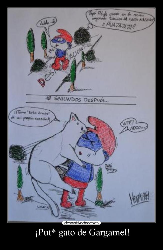 ¡Put* gato de Gargamel! - 