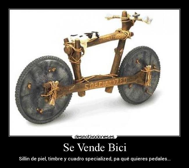 Se Vende Bici - Sillin de piel, timbre y cuadro specialized, pa qué quieres pedales...