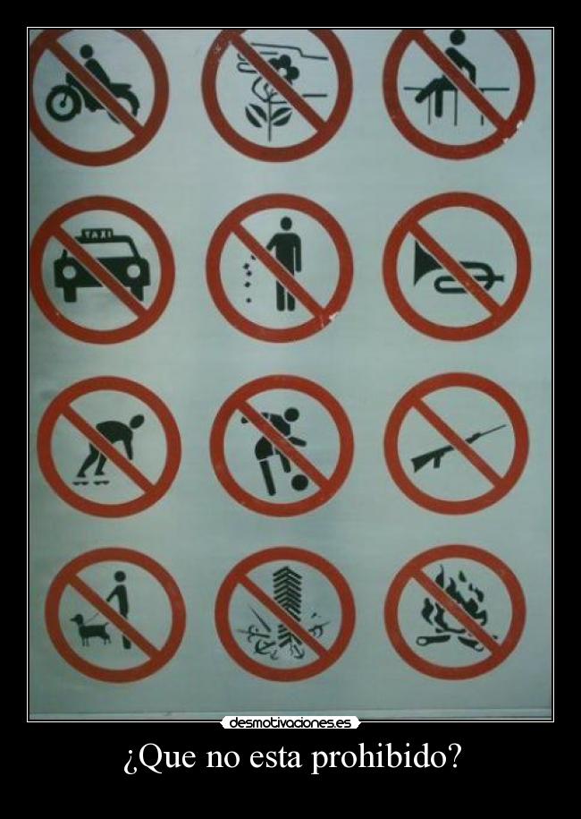 ¿Que no esta prohibido? - 