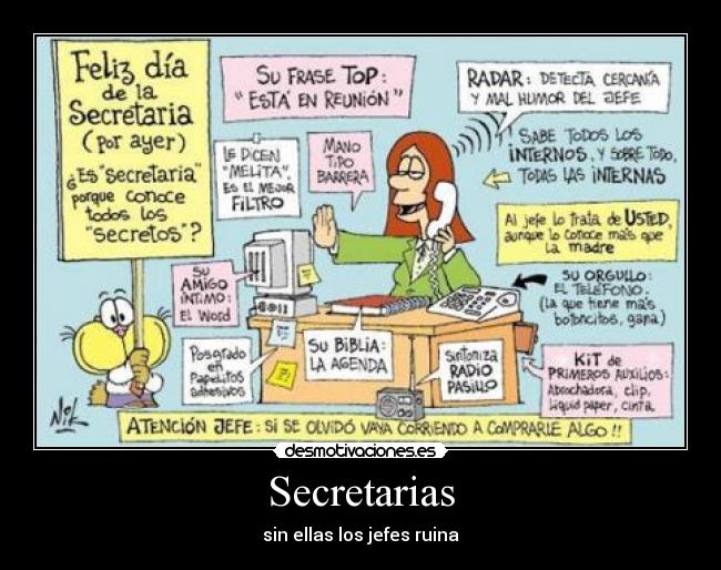 Secretarias - sin ellas los jefes ruina