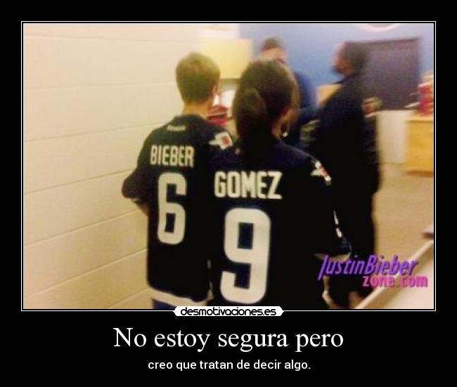 No estoy segura pero - creo que tratan de decir algo.