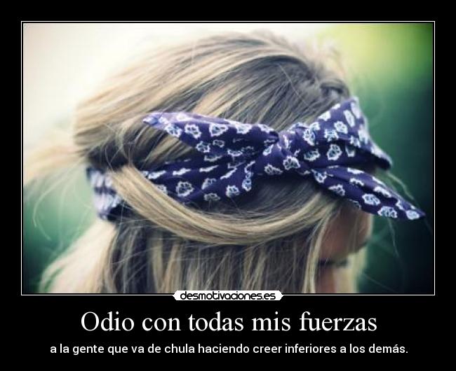 Odio con todas mis fuerzas - 