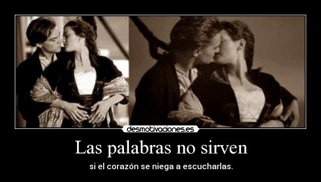 Las palabras no sirven - 