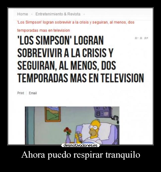 Ahora puedo respirar tranquilo - 