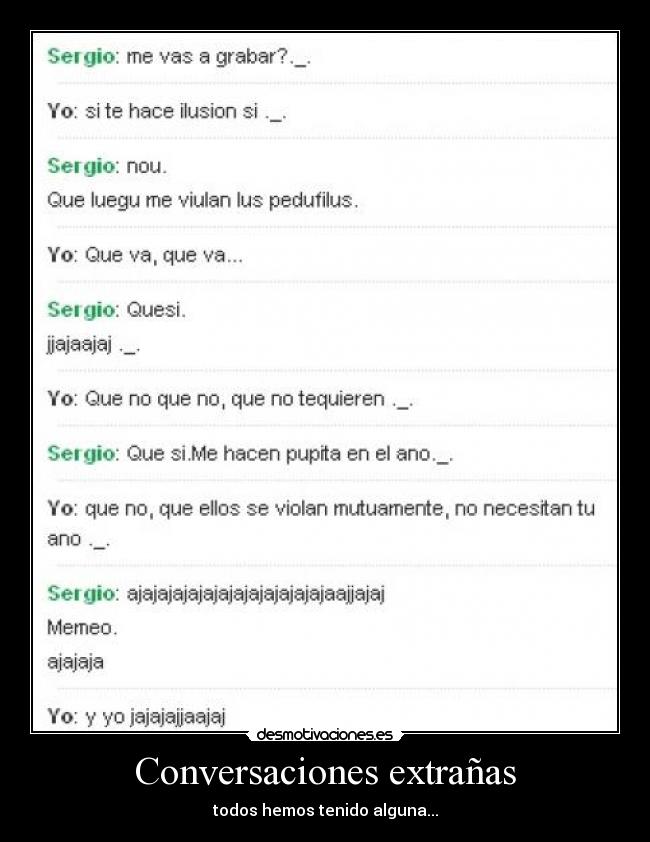 Conversaciones extrañas - 