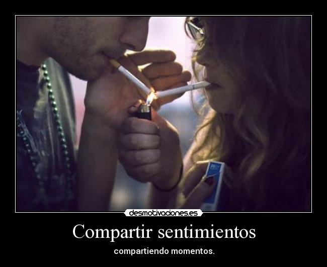 Compartir sentimientos - compartiendo momentos.
