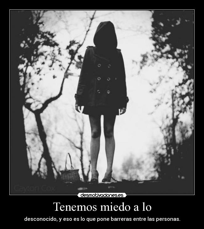 Tenemos miedo a lo - 