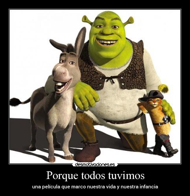 carteles shrek desmotivaciones