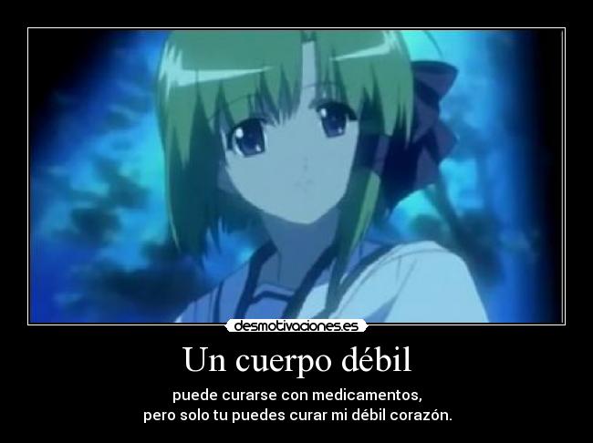Un cuerpo débil -