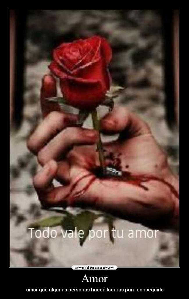 Amor - amor que algunas personas hacen locuras para conseguirlo