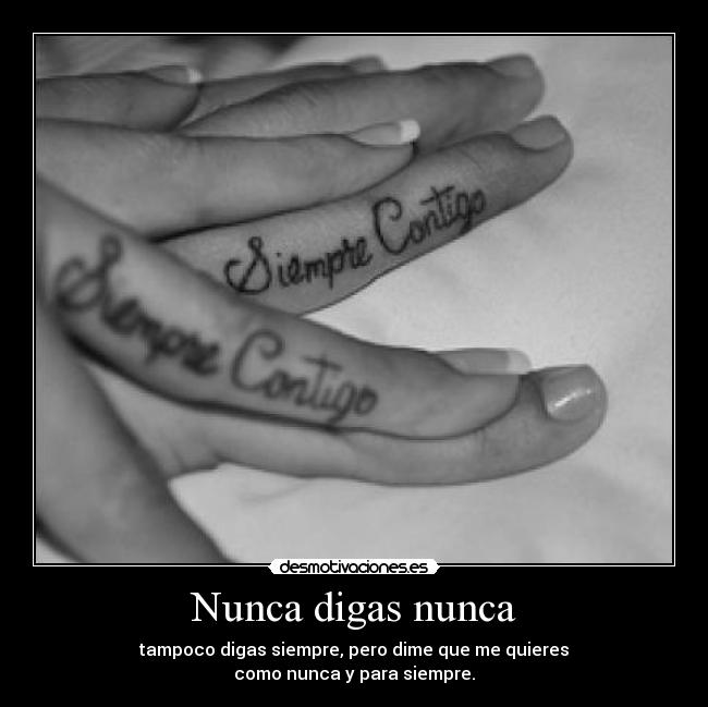 Nunca digas nunca -